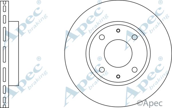 APEC BRAKING stabdžių diskas DSK2916